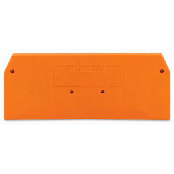 End and intermediate plate 2.5 mm thick orange image 3