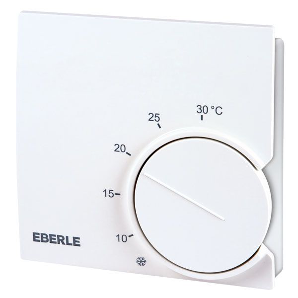 Room controller, 5-30C, AC 230V, 1 changeover contact, heating: 10 mA ... 10 (4) A, cooling: 10 mA ... 5 (2) A, temperature reduction approx.5K image 1