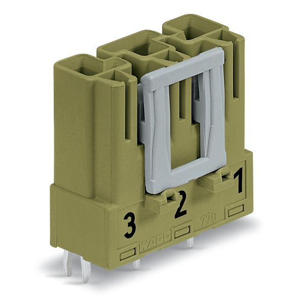 Plug for PCBs straight 3-pole light green image 3