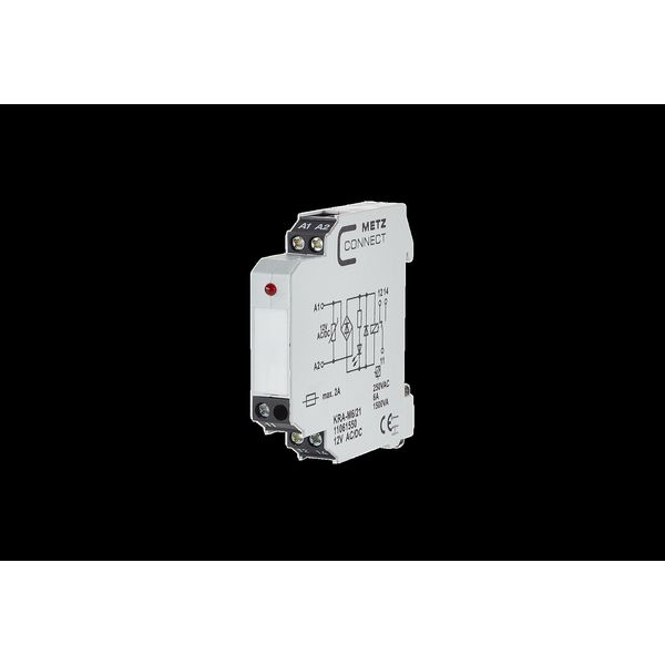 KRA-M6/21, 1 changeover contact, 12 V AC/DC image 2