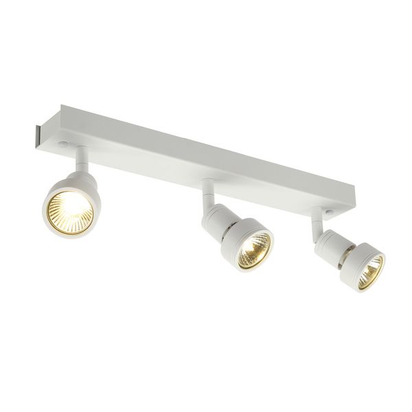 PURI 3 ceiling light, matt white, GU10, max. 3x50W image 2