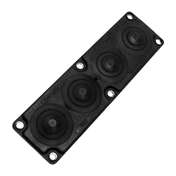 MC25 IP65 RAL 9005 black cable entry plate EMC image 1