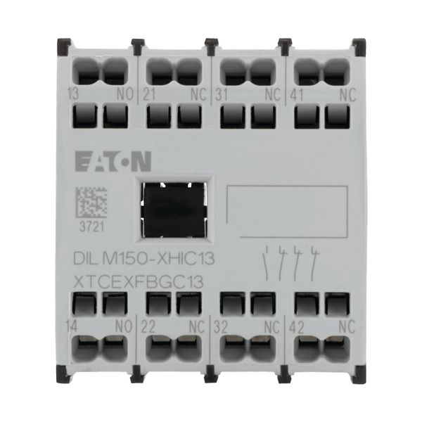 Auxiliary contact module, 4 pole, Ith= 16 A, 1 N/O, 3 NC, Front fixing, Spring-loaded terminals, DILMC40 - DILMC150 image 7