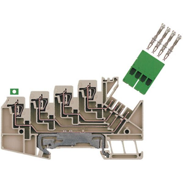 Multi-tier modular terminal, Tension-clamp connection, 1.5 mm², 63 V,  image 2