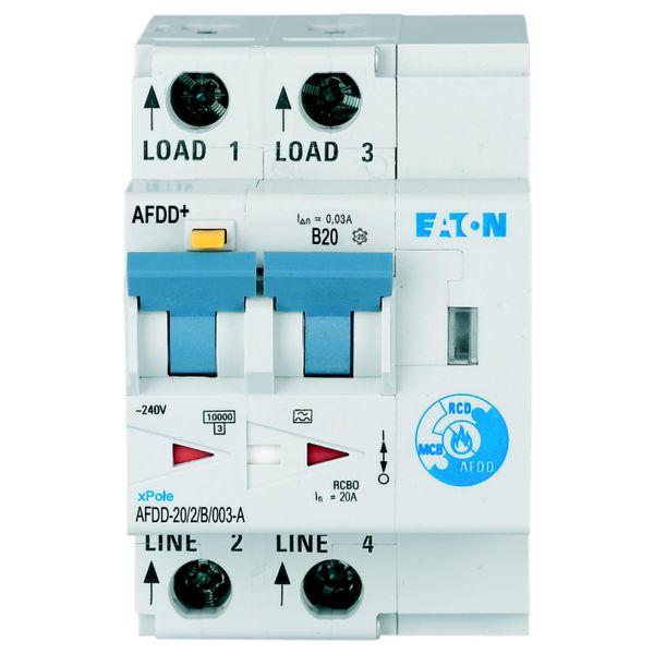 Arc Fault Detection Device, 2p, B, 20 A, 30 mA, type A image 9