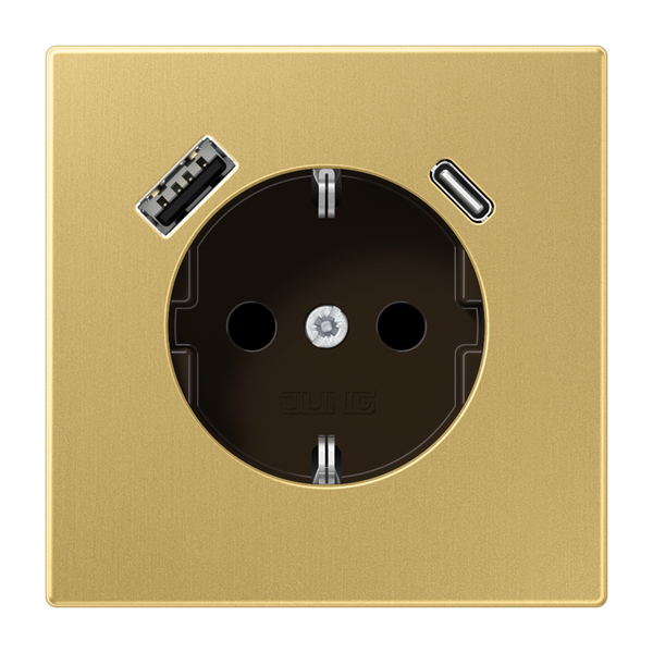 SCHUKO socket with USB type AC ME1520-15CAC image 1