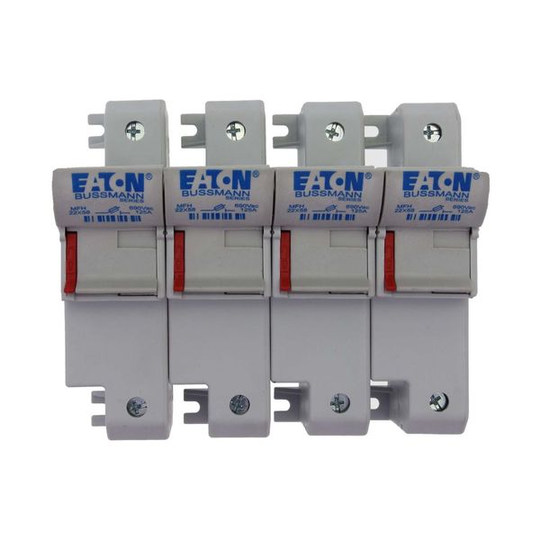 Fuse-holder, low voltage, 125 A, AC 690 V, 22 x 58 mm, 4P, IEC, UL image 7