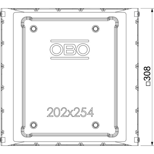 UDSPD 9035 6 Underfloor box for GES6 308x308x92 image 2