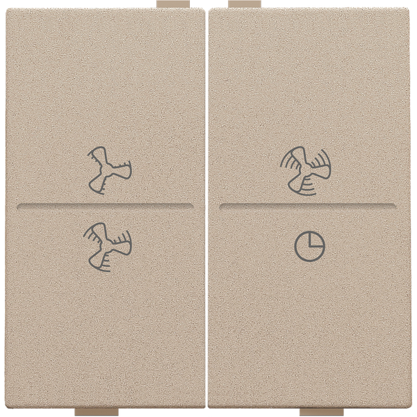 Double key with ventilator symbols 0 to 3 for wireless switch or push image 3