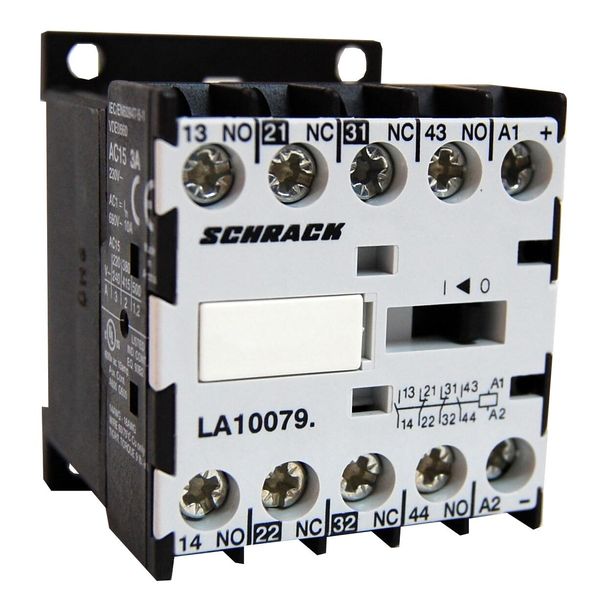 Mini Contactor 2NO+2NC, 3A, 24VAC image 1