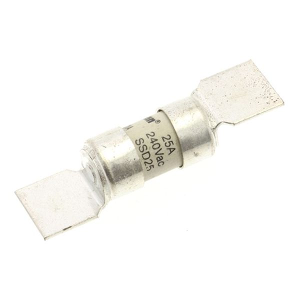 Fuse-link, LV, 25 A, AC 240 V, BS88/E1, 12 x 47 mm, gL/gG, BS image 3