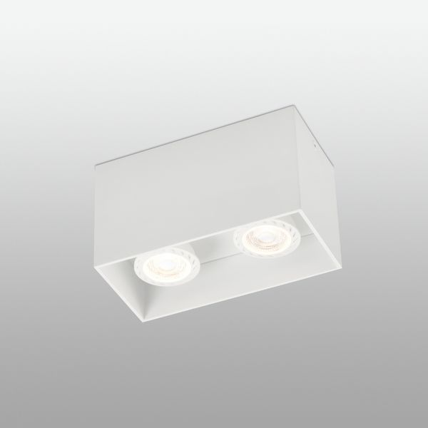 TECTO WHITE CEILING LAMP 2 X GU10 50W image 2