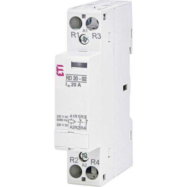 Modular contactor, RD 20-02-230V AC/DC image 1