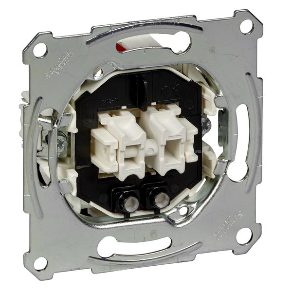 Two-circuit swit.insrt 1P w. locat.light,flush-mntd,10 AX, AC 250 V, screwl. image 3