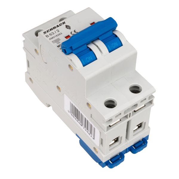 Miniature Circuit Breaker (MCB) AMPARO 10kA, B 63A, 2-pole image 3