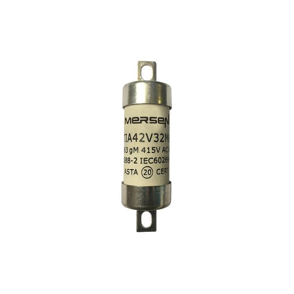 BS fuse-link IEC gM A2 415VAC 250VDC 32M63A BTIA Offset Tag image 1