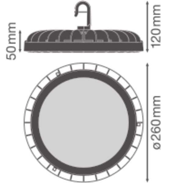 HIGH BAY COMPACT 166W 865 110DEG IP65 image 3