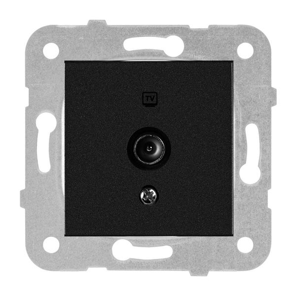 Karre Plus Black TV Socket Transitive (8-12-dB) image 1