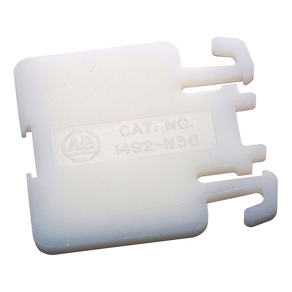 Allen Bradley, End Anchor, Finger-Safe Terminal Block, White, 50 per Pack, Allen Bradley image 1