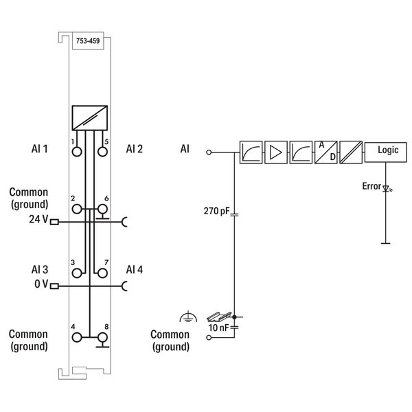 4-channel analog input 0 ... 10 VDC Single-ended light gray image 6