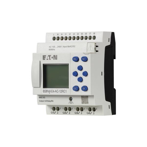 Control relays easyE4 with display (expandable, Ethernet), 100 - 240 V AC, 110 - 220 V DC (cULus: 100 - 110 V DC), Inputs Digital: 8, screw terminal image 14