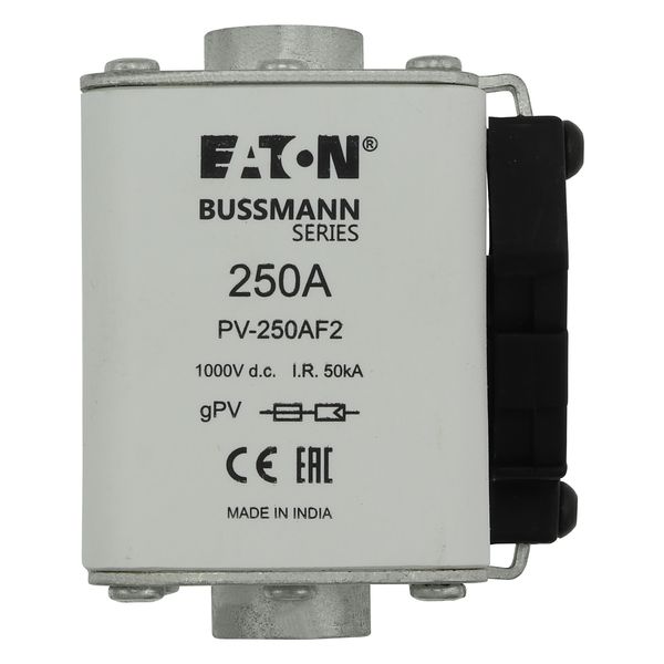 Fuse-link, high speed, 250 A, DC 1000 V, size 2, 61 x 77 x 91 mm, gPV, IEC, UL, single indicator image 21