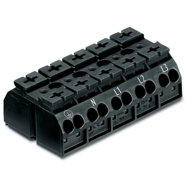 862-1525/999-950 4-conductor chassis-mount terminal strip; suitable for Ex e II applications; without ground contact image 6