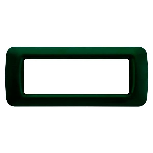 TOP SYSTEM PLATE - IN TECHNOPOLYMER GLOSS FINISHING - 6 GANG - RACING GREEN - SYSTEM image 2