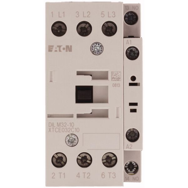 Contactor, 3 pole, 380 V 400 V 15 kW, 1 N/O, 110 V 50/60 Hz, AC operation, Screw terminals image 4
