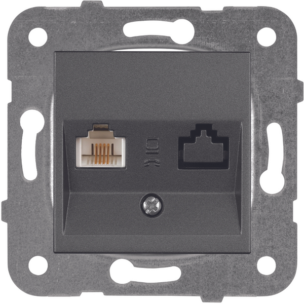 Karre Plus-Arkedia Dark Grey Numerical Phone Socket (CAT3) image 1