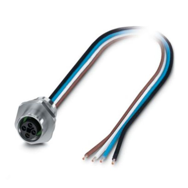 SACC-E-M12FST-4P-M16XL/1,5 - Device connector front mounting image 1