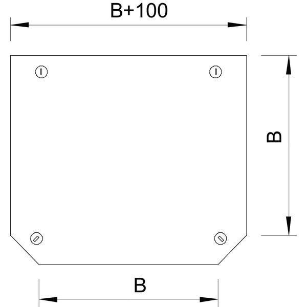 DFT 200 DD Cover, T-branch piece with turn buckle, for RT 200 B200mm image 2