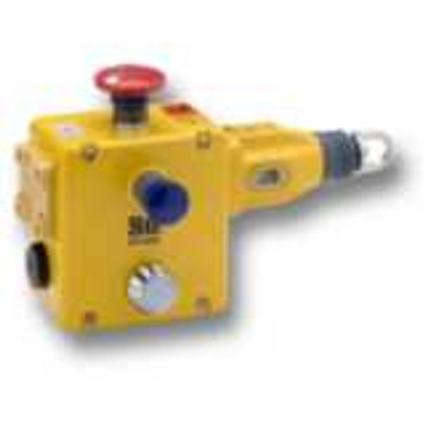 Rope pull emergency stop switch, up to 125m, 4NC + 2NO, M20 wiring ent image 3