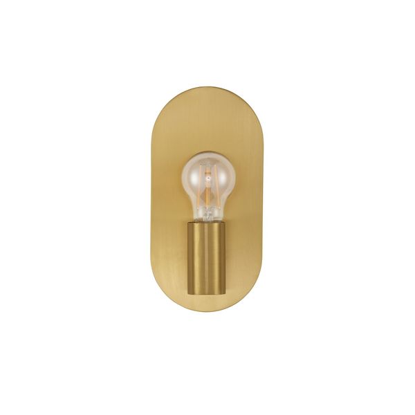 Gold Metal LED E27 1x12 Watt 230 Volt IP20 Bulb Excluded D: 12.5 W: 10 H: 25 cm image 1