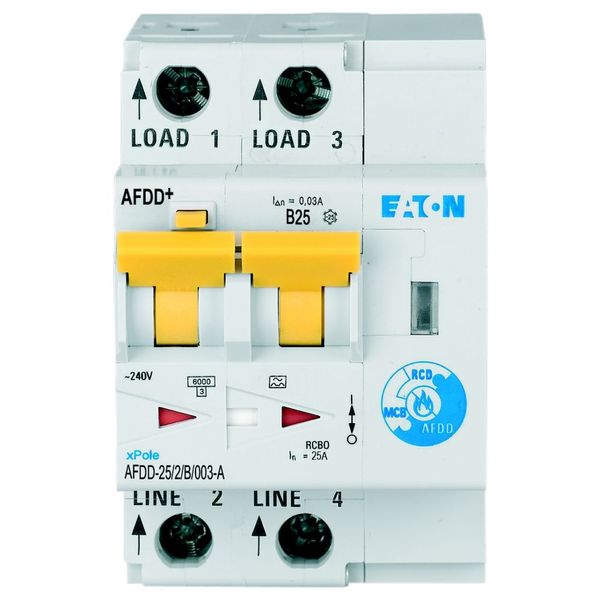 Arc Fault Detection Device, 2p, B, 25 A, 30 mA, type A image 23