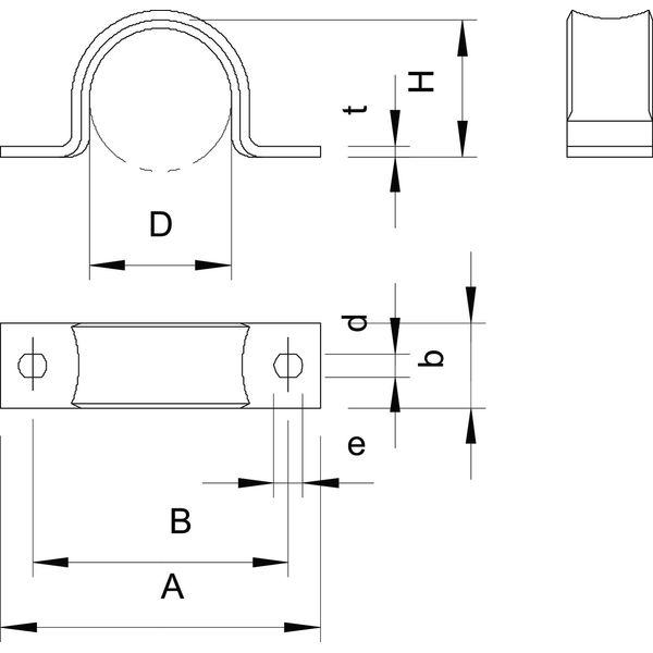 WN 7855 B 6 Fastening clip two lobe 6mm image 2