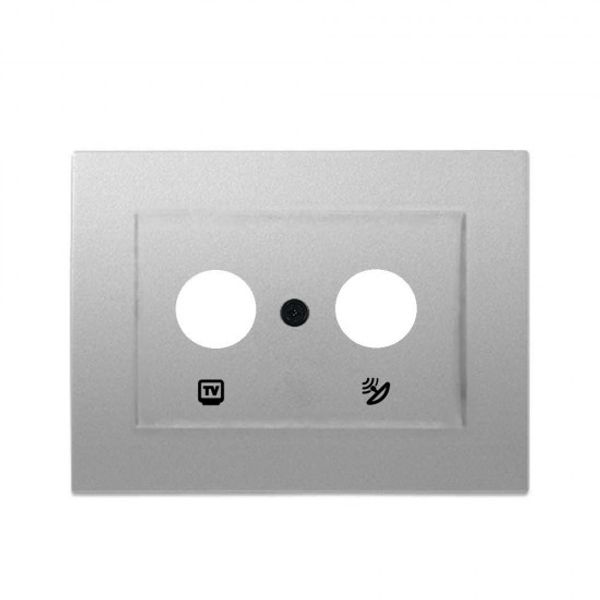 Thea Blu Accessory Metallic White Sat Socket Terminated (Sat-TV) image 1