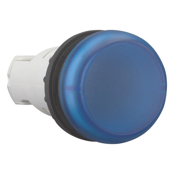 Indicator light, RMQ-Titan, Flush, without light elements, For filament bulbs, neon bulbs and LEDs up to 2.4 W, with BA 9s lamp socket, Blue image 12