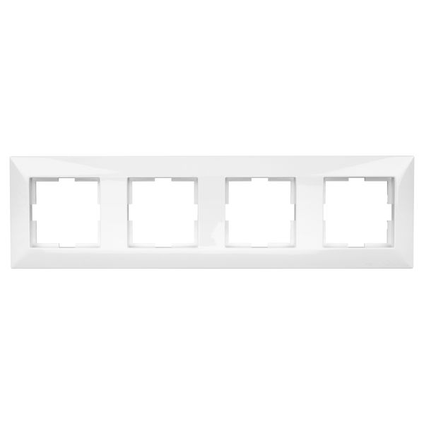 Four gang frame, white image 2