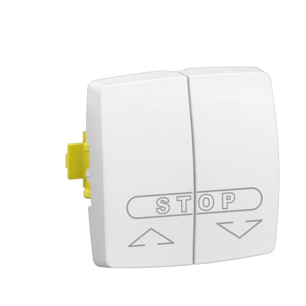 6A label holder push switch Modular surface-mounted switchgear with automatic terminals - white image 1