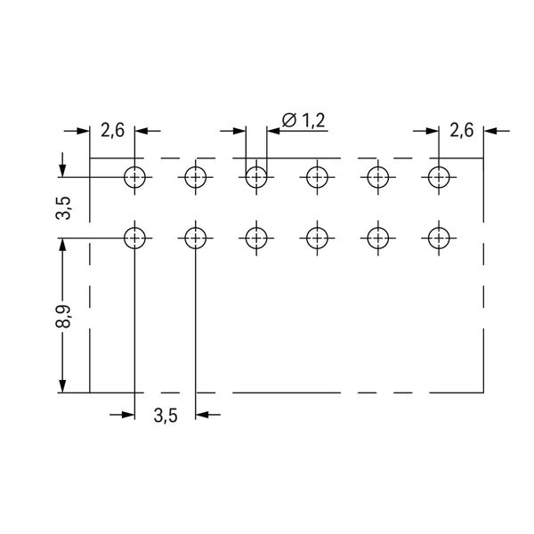 THT male header, 2-row 0.8 x 0.8 mm solder pin angled black image 4