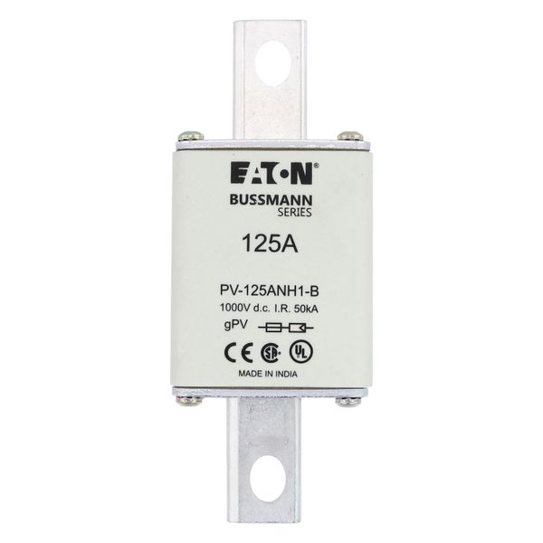 FUSE 125A 1000V DC PV SIZE 1 BOLTED TAG image 25