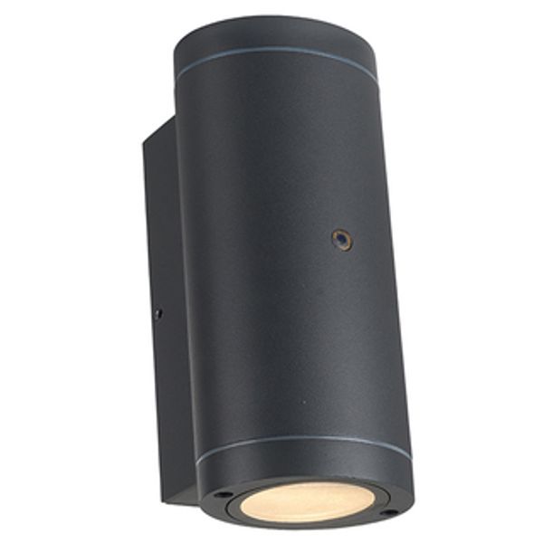 Outdoor Light without Light Source - wall light Kendall - 2xGU10 IP44  - Sensor - Anthracite image 1