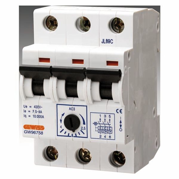 MOTOR PROTECTION SWITCH - In=16A OPERATING CURRENT 10-16A - 3 MODULES image 2
