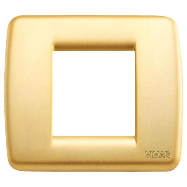 Rondò plate 1-2M metal matt gold image 1