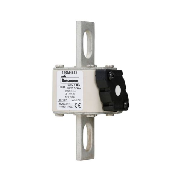 Fuse-link, high speed, 200 A, AC 690 V, size 1, 53 x 69 x 136 mm, aR, IEC, UL, single indicator image 9