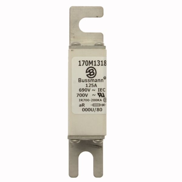 Fuse-link, high speed, 250 A, AC 690 V, DIN 000, 21 x 40 x 100 mm, aR, DIN, IEC image 2