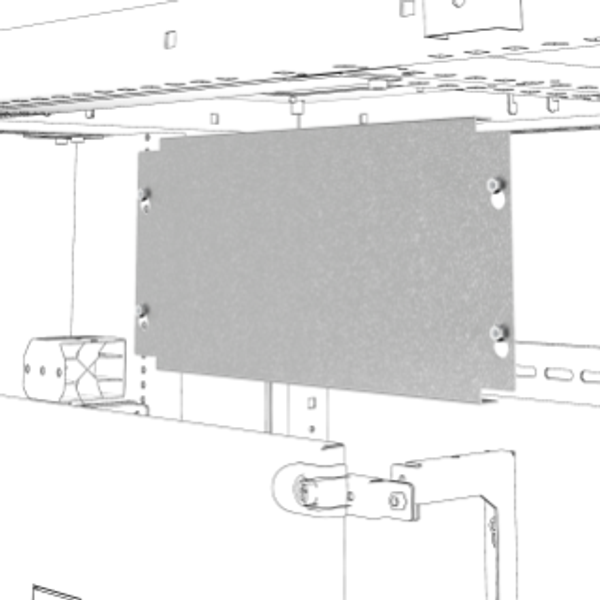 BACK-MOUNTING PLATE FOR NON-MODULAR DEVICES - QDX - 600X1000MM image 1