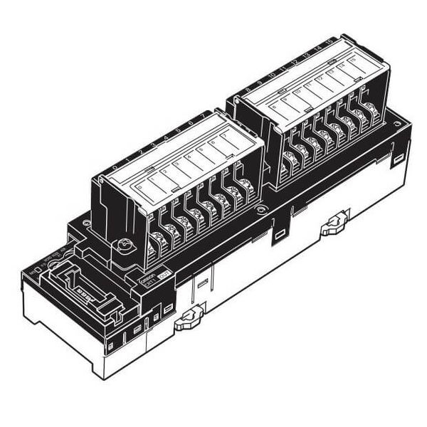 CompoNet input unit, 16 x 24 VDC inputs, NPN, 3-tier screw terminals image 2