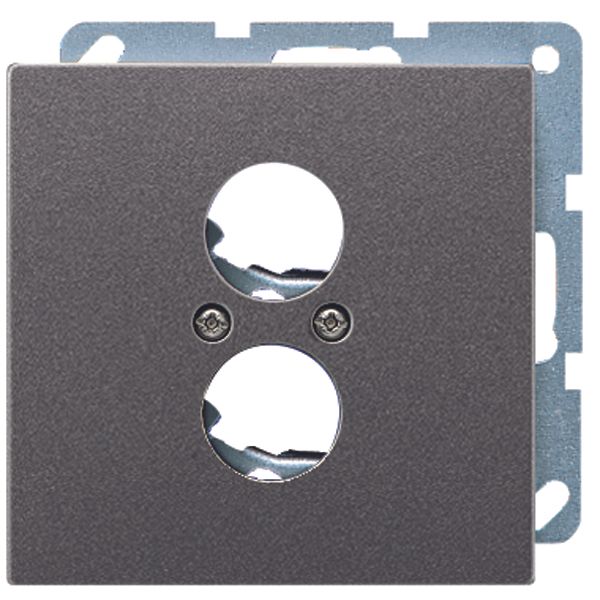 Centre plate for 2 loudsp. or BNC socket AL2962-2AN image 1